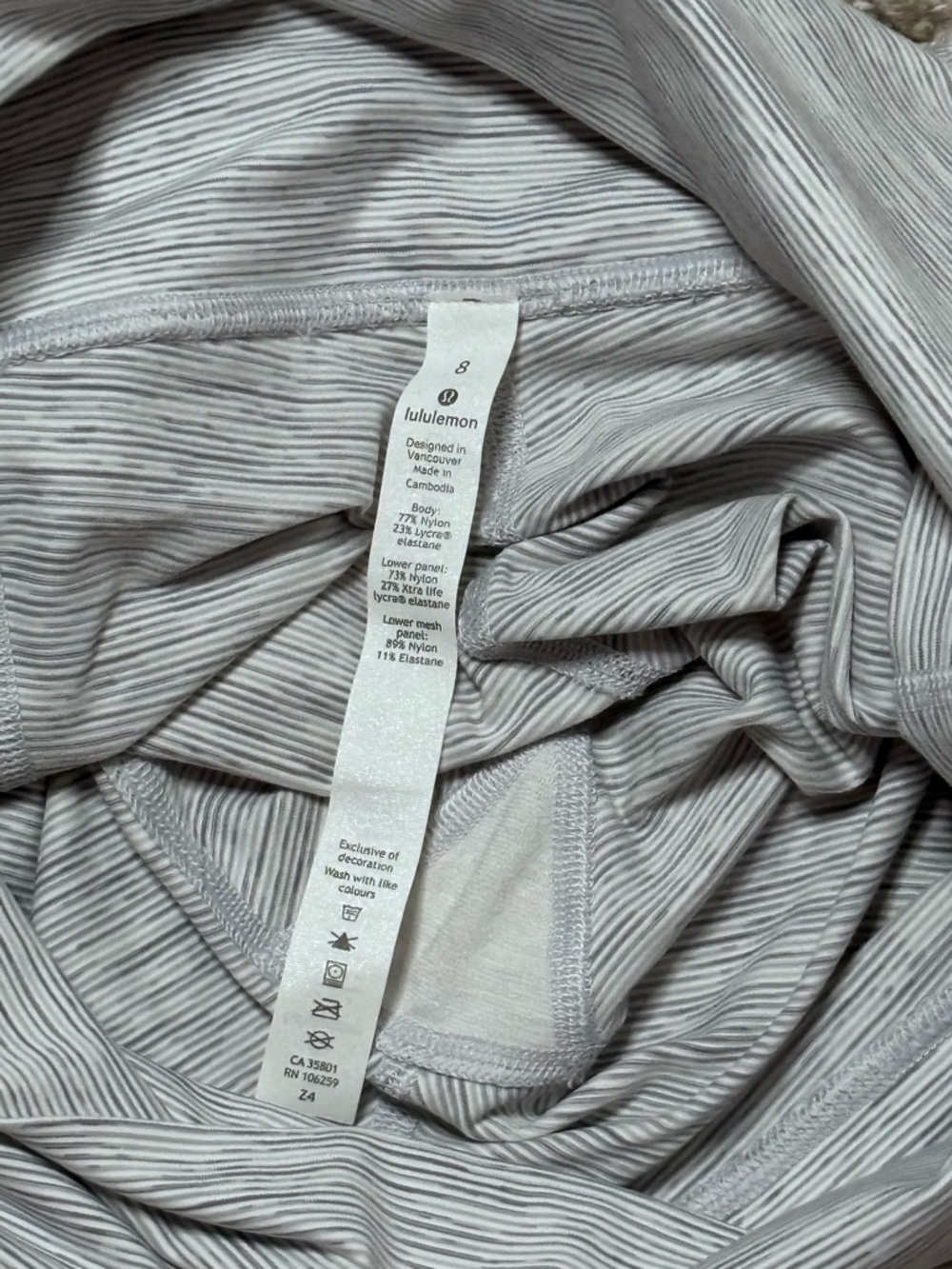 Lululemon Wunder Under Crop II 23” Scallop Legging Special Edition Sz 8 New - Picture 11 of 12